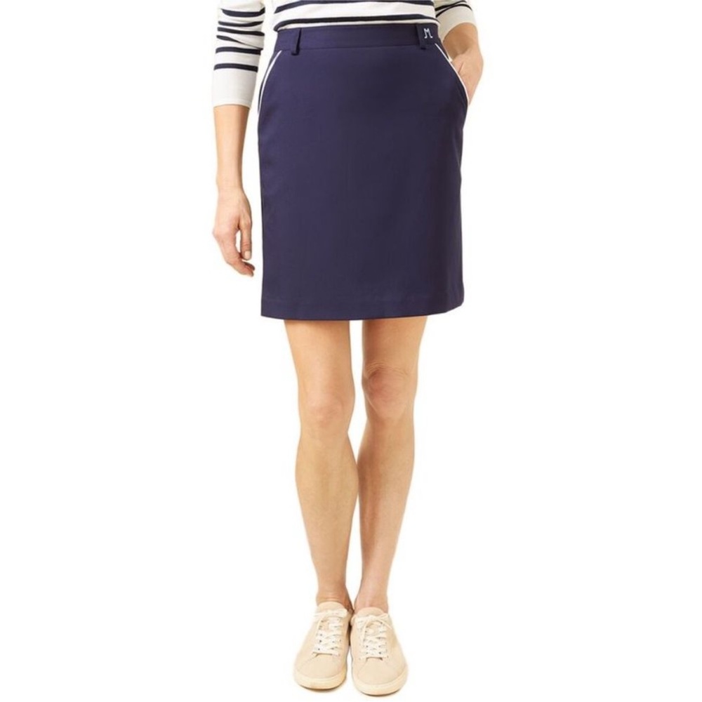 NWT J. McLaughlin Edna Navy Blue and White Skirt (12)